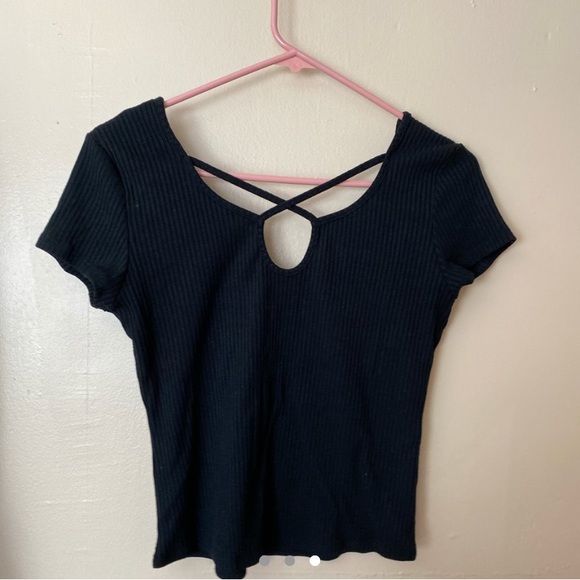 Black Ribbed Shirt - Picture 3 of 3